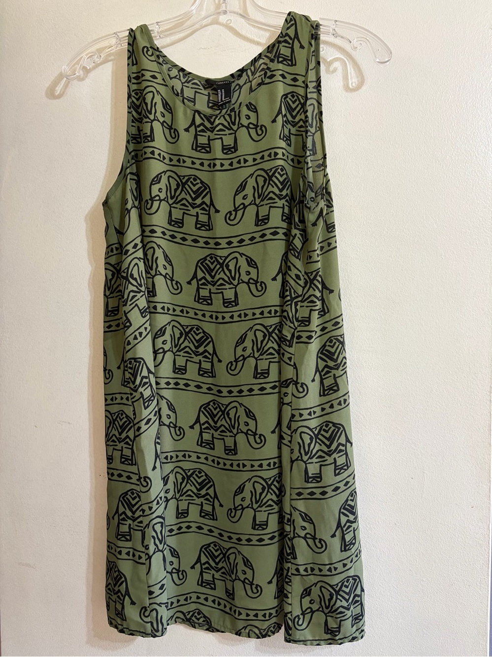 Forever 21 Olive Green Printed Women's Top